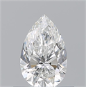 Natural Diamond 0.54 Carats, Pear with  Cut, G Color, VVS2 Clarity and Certified by GIA