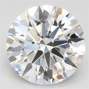 Picture of Lab Grown Diamond 3.58 Carats, Round with Ideal Cut, D Color, VVS1 Clarity and Certified by IGI