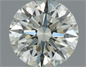 Natural Diamond 0.71 Carats, Round with Excellent Cut, L Color, VS2 Clarity and Certified by GIA