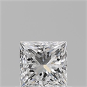 Natural Diamond 0.61 Carats, Princess with  Cut, E Color, VS2 Clarity and Certified by GIA