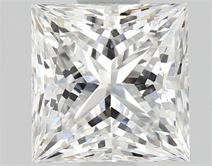 Picture of Natural Diamond 1.01 Carats, Princess with  Cut, E Color, VS1 Clarity and Certified by GIA