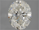 Natural Diamond 5.00 Carats, Oval with  Cut, I Color, I1 Clarity and Certified by GIA