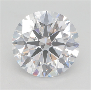 Picture of Lab Grown Diamond 4.01 Carats, Round with Ideal Cut, D Color, VS1 Clarity and Certified by IGI