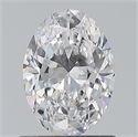 Natural Diamond 0.70 Carats, Oval with  Cut, D Color, VS1 Clarity and Certified by GIA