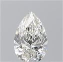 Natural Diamond 0.73 Carats, Pear with  Cut, I Color, VVS1 Clarity and Certified by GIA
