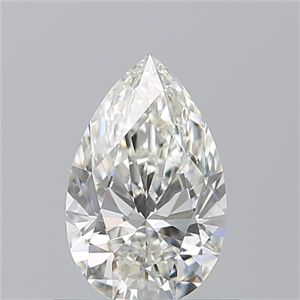 Picture of Natural Diamond 0.73 Carats, Pear with  Cut, I Color, VVS1 Clarity and Certified by GIA