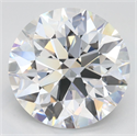 Lab Grown Diamond 4.31 Carats, Round with Excellent Cut, D Color, VVS1 Clarity and Certified by GIA