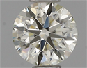 Natural Diamond 0.43 Carats, Round with Excellent Cut, K Color, VVS1 Clarity and Certified by IGI