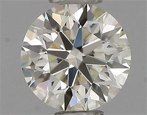 Picture of Natural Diamond 0.43 Carats, Round with Excellent Cut, K Color, VVS1 Clarity and Certified by IGI