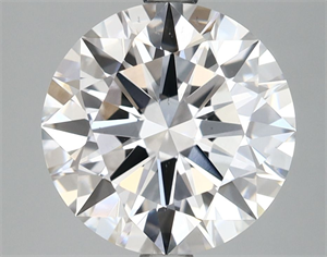 Picture of Lab Grown Diamond 3.60 Carats, Round with Excellent Cut, E Color, VS2 Clarity and Certified by IGI