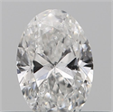 Natural Diamond 0.23 Carats, Oval with  Cut, F Color, SI2 Clarity and Certified by IGI