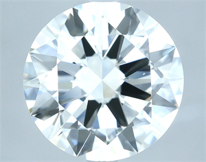 Picture of Natural Diamond 3.47 Carats, Round with Excellent Cut, I Color, VS1 Clarity and Certified by IGI
