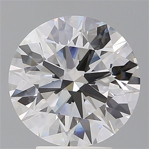Picture of Lab Grown Diamond 4.03 Carats, Round with Ideal Cut, E Color, VVS2 Clarity and Certified by IGI
