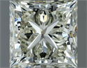 Natural Diamond 1.00 Carats, Princess with  Cut, K Color, SI1 Clarity and Certified by IGI
