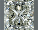 Natural Diamond 1.00 Carats, Princess with  Cut, K Color, SI1 Clarity and Certified by IGI