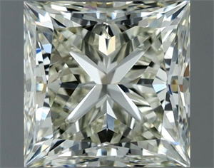 Picture of Natural Diamond 1.00 Carats, Princess with  Cut, K Color, SI1 Clarity and Certified by IGI