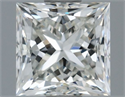 Natural Diamond 0.70 Carats, Princess with  Cut, J Color, VS1 Clarity and Certified by GIA