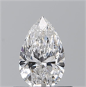 Diamante Natural 0.51 quilates, De pera , Color E, claridad VVS1 y certificado GIA