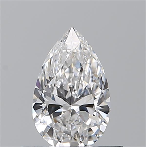 Foto Diamante Natural 0.51 quilates, De pera , Color E, claridad VVS1 y certificado GIA de