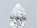 Natural Diamond 0.51 Carats, Pear with  Cut, D Color, VVS1 Clarity and Certified by GIA