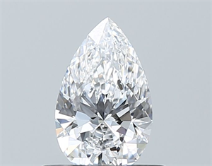 Picture of Natural Diamond 0.51 Carats, Pear with  Cut, D Color, VVS1 Clarity and Certified by GIA