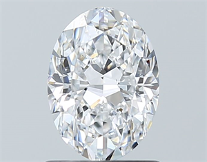 Picture of Natural Diamond 0.91 Carats, Oval with  Cut, D Color, VS2 Clarity and Certified by GIA