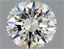 Natural Diamond 0.90 Carats, Round with Excellent Cut, J Color, VVS2 Clarity and Certified by GIA