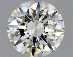 Picture of Natural Diamond 0.90 Carats, Round with Excellent Cut, J Color, VVS2 Clarity and Certified by GIA