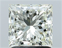 Natural Diamond 1.60 Carats, Princess with  Cut, J Color, IF Clarity and Certified by IGI