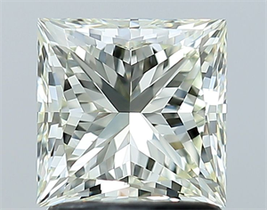 Picture of Natural Diamond 1.60 Carats, Princess with  Cut, J Color, IF Clarity and Certified by IGI