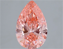 Picture of Lab Grown Diamond 2.19 Carats, Pear with  Cut, Fancy Vivid Pink Color, VS1 Clarity and Certified by IGI