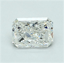 Natural Diamond 1.01 Carats, Radiant with  Cut, H Color, VVS2 Clarity and Certified by GIA