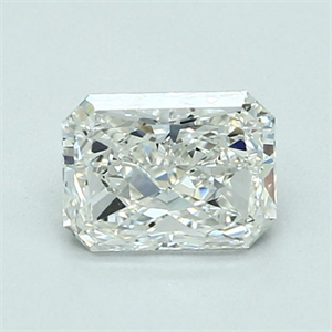 Picture of Natural Diamond 1.01 Carats, Radiant with  Cut, H Color, VVS2 Clarity and Certified by GIA