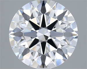 Picture of Lab Grown Diamond 3.63 Carats, Round with Ideal Cut, D Color, FL Clarity and Certified by IGI