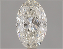 Natural Diamond 0.51 Carats, Oval with  Cut, H Color, SI2 Clarity and Certified by GIA