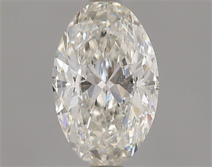 Picture of Natural Diamond 0.51 Carats, Oval with  Cut, H Color, SI2 Clarity and Certified by GIA