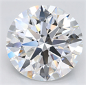 Lab Grown Diamond 4.22 Carats, Round with Excellent Cut, D Color, VVS1 Clarity and Certified by GIA
