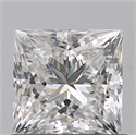 Diamante Natural 0.91 quilates, Princesa , Color E, claridad VVS2 y certificado GIA