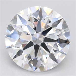 Picture of Lab Grown Diamond 4.18 Carats, Round with Excellent Cut, D Color, IF Clarity and Certified by GIA