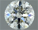 Natural Diamond 1.22 Carats, Round with Excellent Cut, L Color, VS1 Clarity and Certified by IGI