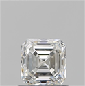 Natural Diamond 0.90 Carats, Asscher with  Cut, H Color, VVS1 Clarity and Certified by GIA