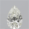 Natural Diamond 0.53 Carats, Pear with  Cut, J Color, VS1 Clarity and Certified by GIA