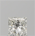 Natural Diamond 0.70 Carats, Princess with  Cut, J Color, VS1 Clarity and Certified by GIA