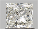 Natural Diamond 1.01 Carats, Princess with  Cut, J Color, VS2 Clarity and Certified by GIA