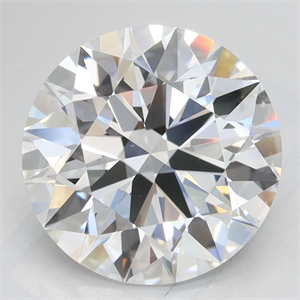 Picture of Lab Grown Diamond 3.56 Carats, Round with Excellent Cut, D Color, VVS1 Clarity and Certified by GIA