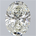 Natural Diamond 3.00 Carats, Oval with  Cut, J Color, SI1 Clarity and Certified by GIA