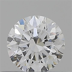 Picture of Natural Diamond 0.40 Carats, Round with Excellent Cut, E Color, VVS2 Clarity and Certified by GIA