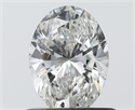 Natural Diamond 0.70 Carats, Oval with  Cut, G Color, VS2 Clarity and Certified by IGI