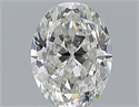 Natural Diamond 1.51 Carats, Oval with  Cut, H Color, SI1 Clarity and Certified by GIA
