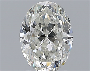 Picture of Natural Diamond 1.51 Carats, Oval with  Cut, H Color, SI1 Clarity and Certified by GIA